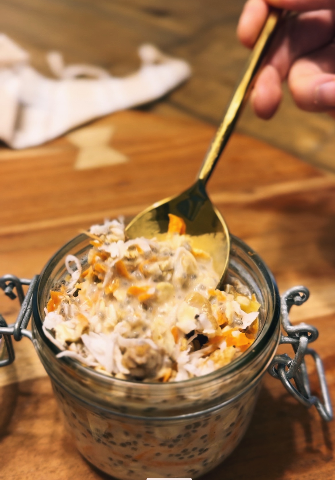 Carrot Cake Overnight Protein Oats - Lakeside Natural Medicine